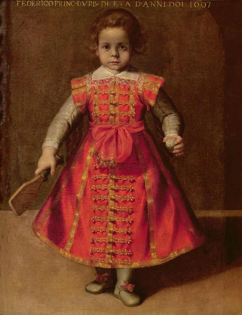 Ritratto di Federico Ubaldodella Rovere a due anni - Museo di Palazzo Mansi, Lucca, Barocci Federico